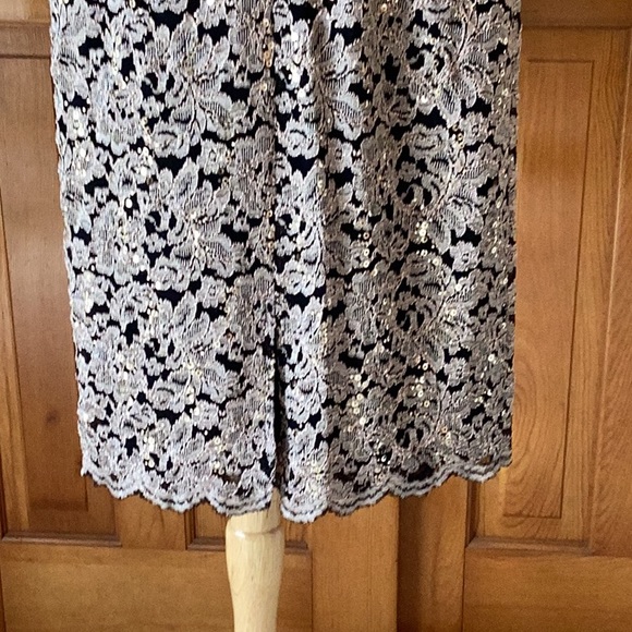 Vintage Jessica Howard Size 10 Ladies Party $ Holiday Dress.  Sequins and Lace. - Picture 5 of 16